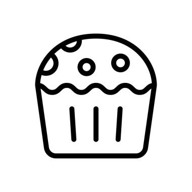 Web sitesi ve Uygulamalar için cupcake simgesi tasarımı ve masaüstü zarfları, geliştirme ve yazdırma. Premium paketi.