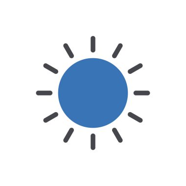 Web sitesi için güneş simgesi ve Uygulamalar tasarım ve masaüstü zarfları, geliştirme ve yazdırma. Premium paketi.