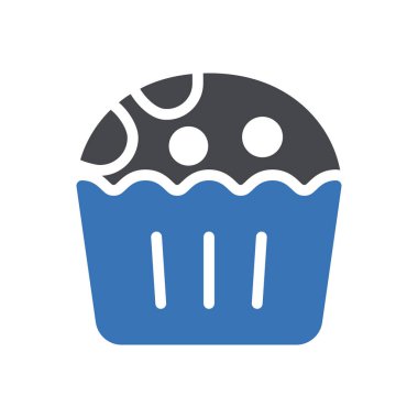 Web sitesi ve Uygulamalar için cupcake simgesi tasarımı ve masaüstü zarfları, geliştirme ve yazdırma. Premium paketi.