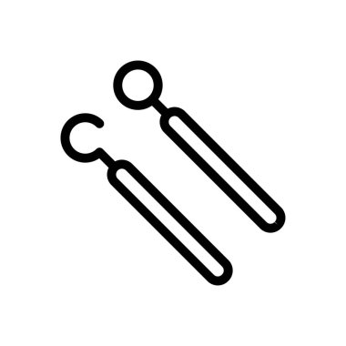 Web sitesi ve Uygulamalar tasarım ve masaüstü zarfları, geliştirme ve yazdırma için diş aracı simgesi. Premium paketi.