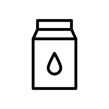 Web sitesi için süt paketi simgesi ve Apps tasarım ve masaüstü zarfları, geliştirme ve yazdırma. Premium paketi.