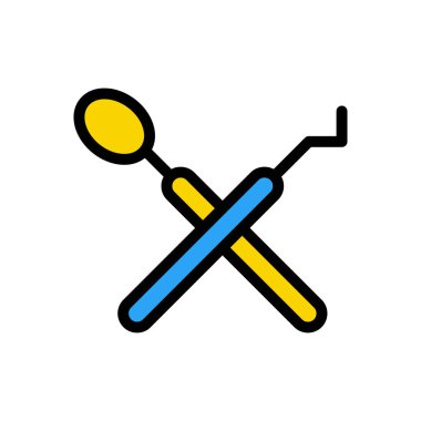 Web sitesi ve Uygulamalar tasarım ve masaüstü zarfları, geliştirme ve yazdırma için diş aracı simgesi. Premium paketi.