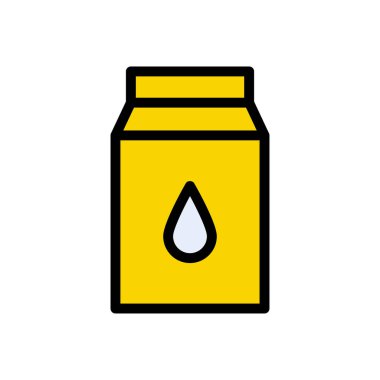 Web sitesi için süt paketi simgesi ve Apps tasarım ve masaüstü zarfları, geliştirme ve yazdırma. Premium paketi.