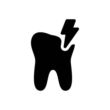 Web sitesi tasarımı ve masaüstü zarfları için diş ağrısı simgesi, geliştirme. Premium paketi.