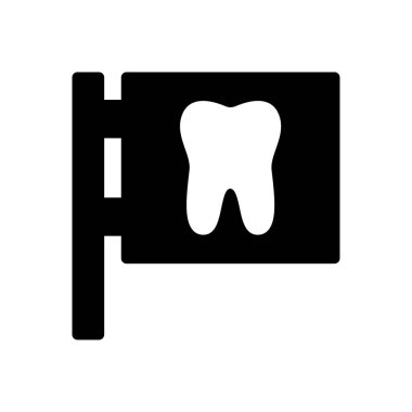 Web sitesi tasarımı ve masaüstü zarfları için dişçi kurulu simgesi, geliştirme. Premium paketi.