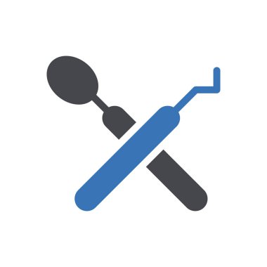 Web sitesi tasarımı ve masaüstü zarfları için diş aracı simgesi, geliştirme. Premium paketi.