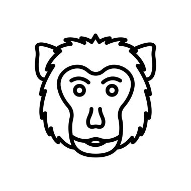 Web sitesi tasarımı ve masaüstü zarfları için goril simgesi, geliştirme. premium paket.