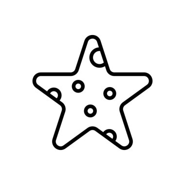 Web sitesi tasarımı ve masaüstü zarfları için denizyıldızı simgesi, geliştirme. Premium paketi.