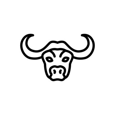 Web sitesi tasarımı ve masaüstü zarfları için boğa simgesi. premium paket.