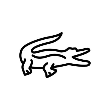 Web sitesi tasarımı ve masaüstü zarfları için timsah simgesi, geliştirme. Premium paketi.