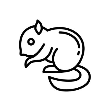 Web sitesi tasarımı ve masaüstü zarfları için sincap simgesi, geliştirme. premium paket.