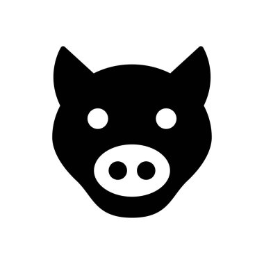 Web sitesi tasarımı ve masaüstü zarfları için domuz simgesi, geliştirme. Premium paketi.