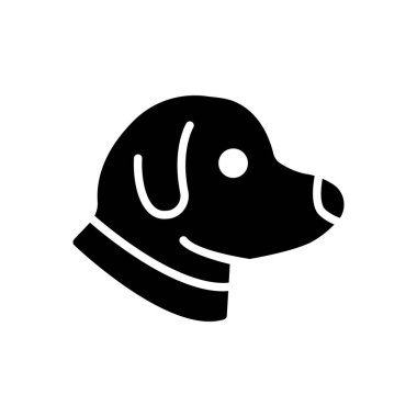 Web sitesi tasarımı ve masaüstü zarfları için köpek simgesi, geliştirme. premium paket.