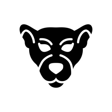 Web sitesi tasarımı ve masaüstü zarfları için panter simgesi, geliştirme. Premium paketi.