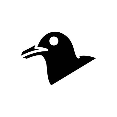 Web sitesi tasarımı ve masaüstü zarfları için kuş simgesi, geliştirme. Premium paketi.