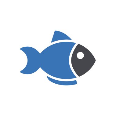 Web sitesi tasarımı ve masaüstü zarfları için balık simgesi geliştirme. premium paket.