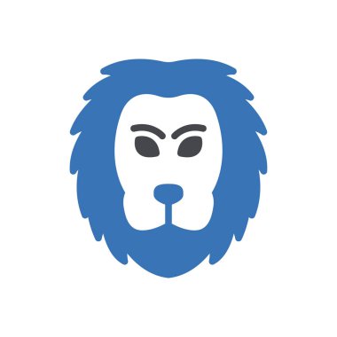 Web sitesi tasarımı ve masaüstü zarfları için aslan simgesi, geliştirme. premium paket.