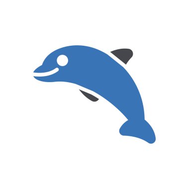 Web sitesi tasarımı ve masaüstü zarfları için yunus simgesi, geliştirme. Premium paketi.