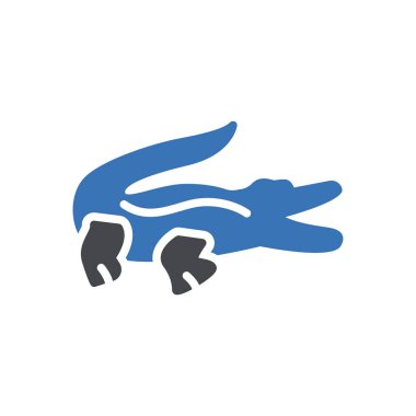 Web sitesi tasarımı ve masaüstü zarfları için timsah simgesi, geliştirme. Premium paketi.