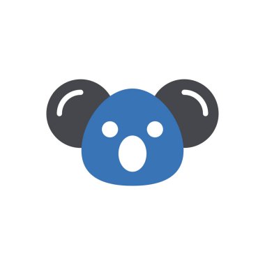 Web sitesi tasarımı ve masaüstü zarfları için koala simgesi, geliştirme. Premium paketi.