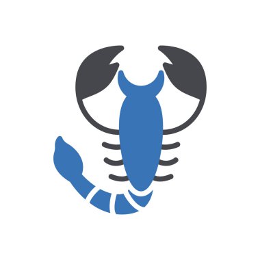 Web sitesi tasarımı ve masaüstü zarfları için akrep simgesi, geliştirme. Premium paketi.