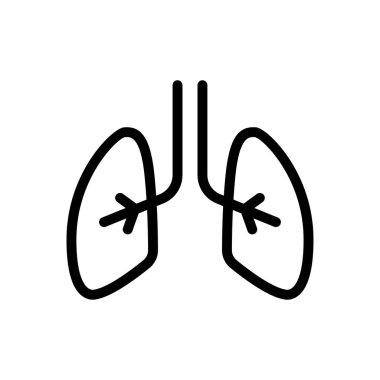 Ciğerler web sitesi tasarımı ve masaüstü zarfları için ikon, geliştirme. premium paket.