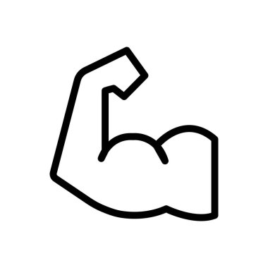 bicep Simgesi web sitesi tasarımı ve masaüstü zarfları, geliştirme için. premium paket.