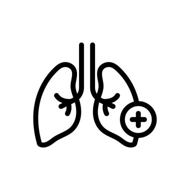 Ciğerler web sitesi tasarımı ve masaüstü zarfları için ikon, geliştirme. premium paket.