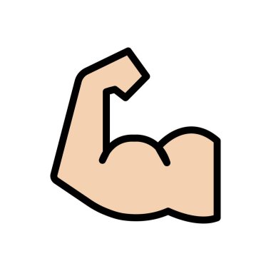 bicep Simgesi web sitesi tasarımı ve masaüstü zarfları, geliştirme için. premium paket.