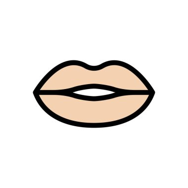 Web sitesi tasarımı ve masaüstü zarfları için dudak simgesi, geliştirme. Premium paketi.