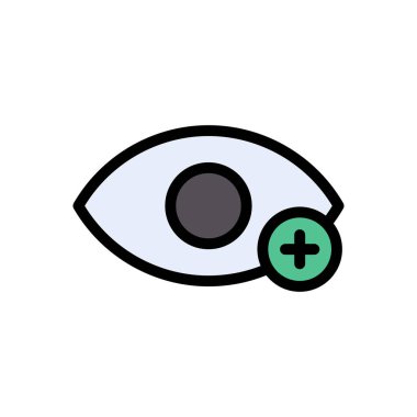 Web sitesi tasarımı ve masaüstü zarfları için göz simgesi, geliştirme. premium paket.