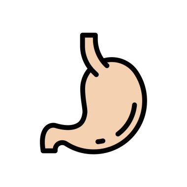 Web sitesi tasarımı ve masaüstü zarfları için mide simgesi, geliştirme. Premium paketi.