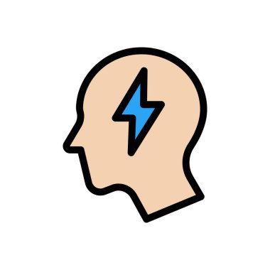 Web sitesi tasarımı ve masaüstü zarfları için beyin fırtınası simgesi, geliştirme. Premium paketi.