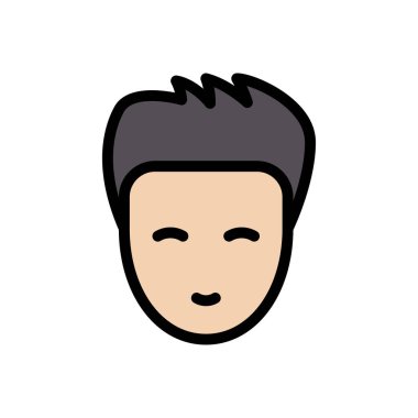 erkek yüzü simgesi web sitesi tasarımı ve masaüstü zarfları için, geliştirme. Premium paketi.