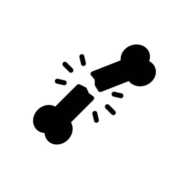 Web sitesi tasarımı ve masaüstü zarfları için kemik kırılma simgesi, geliştirme. Premium paketi.