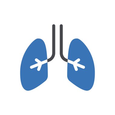 Ciğerler web sitesi tasarımı ve masaüstü zarfları için ikon, geliştirme. premium paket.