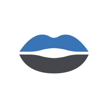 Web sitesi tasarımı ve masaüstü zarfları için dudak simgesi, geliştirme. Premium paketi.