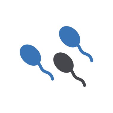 Web sitesi tasarımı ve masaüstü zarfları için sperm simgesi, geliştirme. Premium paketi.