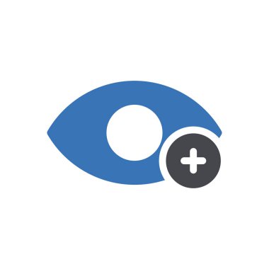 Web sitesi tasarımı ve masaüstü zarfları için göz simgesi, geliştirme. premium paket.