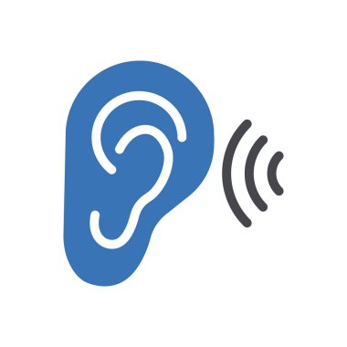 Web sitesi tasarımı ve masaüstü zarfları için kulak simgesi, geliştirme. Premium paketi.