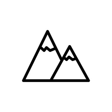 Web sitesi tasarımı ve masaüstü zarfları için dağ simgesi, geliştirme. premium paket.