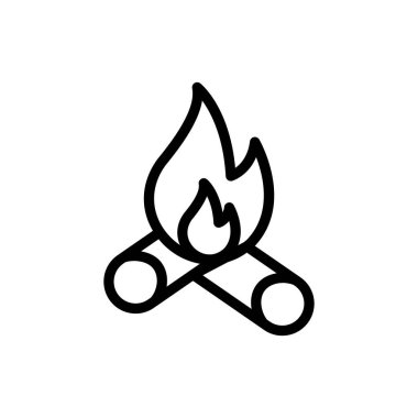 Web sitesi tasarımı ve masaüstü zarfları için şenlik ateşi simgesi, geliştirme. Premium paketi.