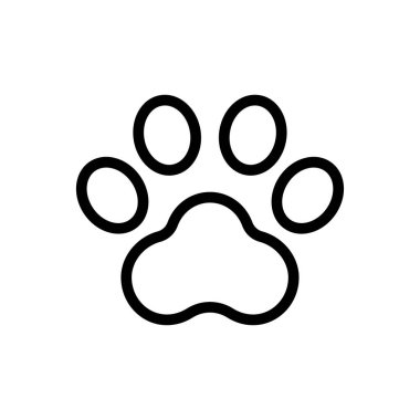 kedi ayak izi ikonu web sitesi tasarımı ve masaüstü zarfları için, geliştirme. Premium paketi.