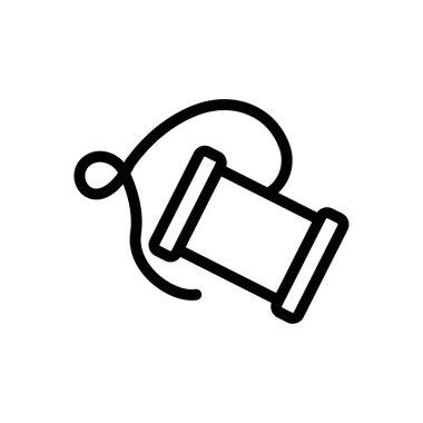 Web sitesi tasarımı ve masaüstü zarfları için makara ipliği simgesi, geliştirme. Premium paketi.