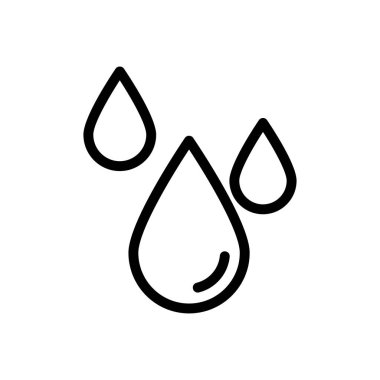 Web sitesi tasarımı ve masaüstü zarfları için yağmur damlası simgesi, geliştirme. Premium paketi.