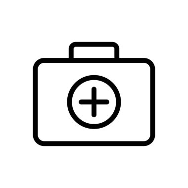 Web sitesi tasarımı ve masaüstü zarfları için tıbbi malzeme ikonu, geliştirme. Premium paketi.