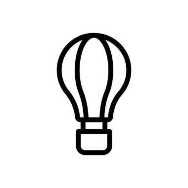 Web sitesi tasarımı ve masaüstü zarfları için hava balonu simgesi, geliştirme. Premium paketi.