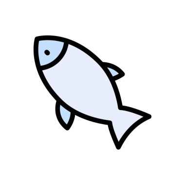 Web sitesi tasarımı ve masaüstü zarfları için balık simgesi geliştirme. premium paket.