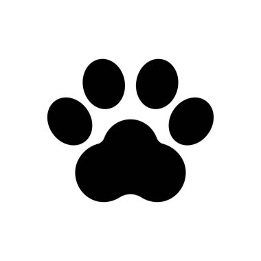 Web sitesi tasarımı ve masaüstü zarfları için hayvan ayak izi simgesi, geliştirme. Premium paketi.