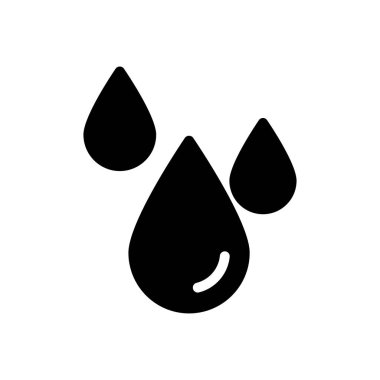 Web sitesi tasarımı ve masaüstü zarfları için yağmur damlası simgesi, geliştirme. Premium paketi.